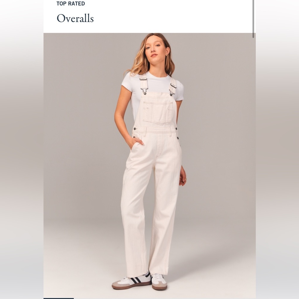 Abercrombie Women’s Overalls Size Small Cream